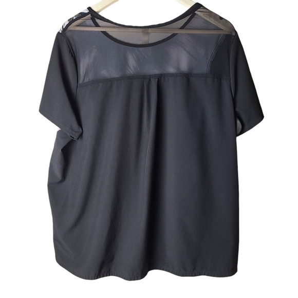 Hyba minimalist loose relaxed crew neck tee shirt ultra soft black - Picture 4 of 7